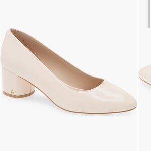 Stuart Weitzman Cream Block Heel Heels